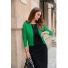 image:imageGRACE KARIN Womens 34 Sleeve Cropped Cardigan Sweater Lightweight Open Front Dressy Causal Shrug Spring FashionGreen