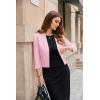 image:imageGRACE KARIN Womens 34 Sleeve Cropped Cardigan Sweater Lightweight Open Front Dressy Causal Shrug Spring FashionLight Pink