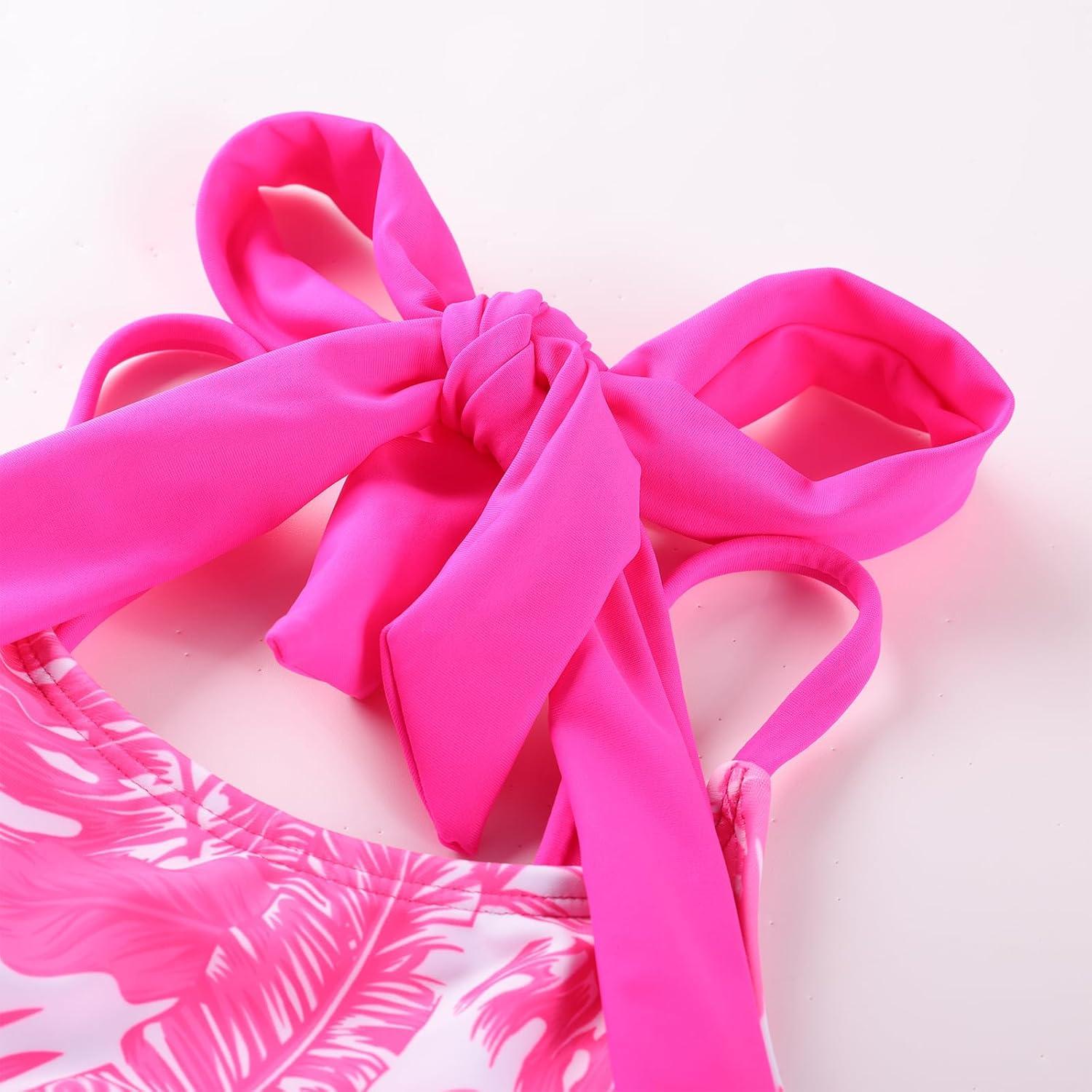 image:imageGRACE KARIN Girls Swimsuits for Teens 816 Two Piece Tankini Bathing Suit Teen Girl Swimming SuitsRose Red