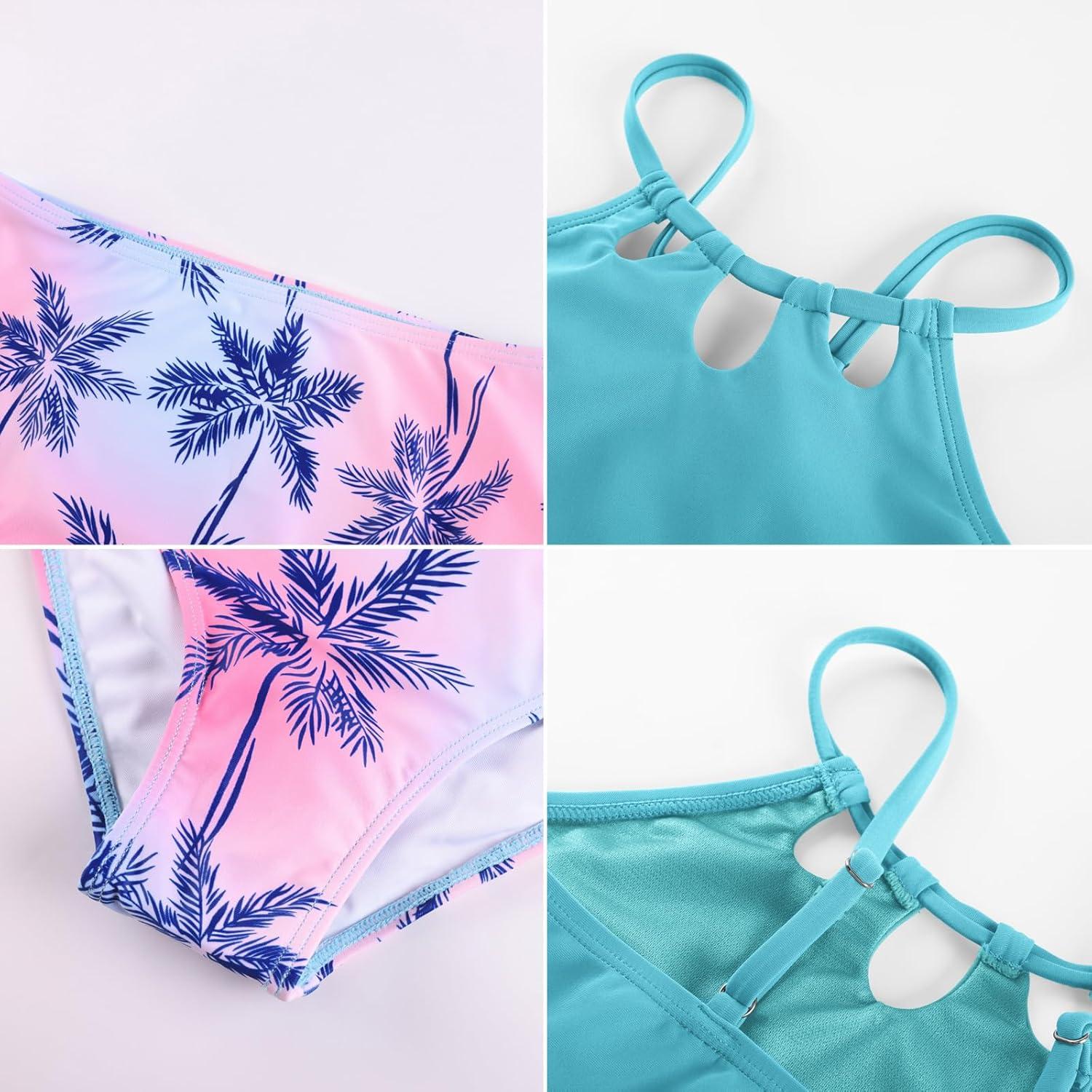 image:imageGRACE KARIN Teen Girls Swimsuits Two Piece Bikini Sets Bathing Suit Girl Swimwear Size 614Light Blue