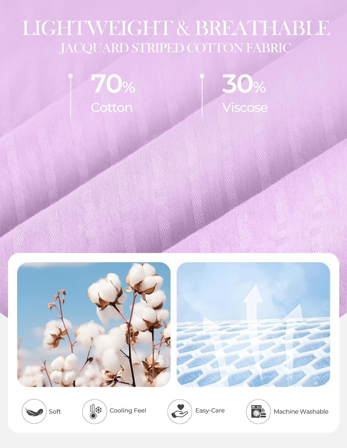 image:imageGRACE KARIN Womens Lace Short Sleeve Tops Summer Dressy Casual Cotton Blouses Flowy V Neck Dress Shirts Trendy Clothing 2026Purple