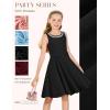 image:imageGRACE KARIN Black Girls Summer Dress Kids Formal Party Dresses Sleeveless Midi Wedding Guest Dress Size 714 YearsBlack