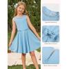 image:imageGRACE KARIN Black Girls Summer Dress Kids Formal Party Dresses Sleeveless Midi Wedding Guest Dress Size 714 YearsBlue