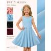 image:imageGRACE KARIN Black Girls Summer Dress Kids Formal Party Dresses Sleeveless Midi Wedding Guest Dress Size 714 YearsBlue