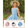 image:imageGRACE KARIN Black Girls Summer Dress Kids Formal Party Dresses Sleeveless Midi Wedding Guest Dress Size 714 YearsBlue