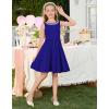image:imageGRACE KARIN Black Girls Summer Dress Kids Formal Party Dresses Sleeveless Midi Wedding Guest Dress Size 714 YearsKlein Blue