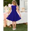 image:imageGRACE KARIN Black Girls Summer Dress Kids Formal Party Dresses Sleeveless Midi Wedding Guest Dress Size 714 YearsKlein Blue
