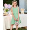 image:imageGRACE KARIN Black Girls Summer Dress Kids Formal Party Dresses Sleeveless Midi Wedding Guest Dress Size 714 YearsLight Olive Green