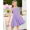 image:imageGRACE KARIN Black Girls Summer Dress Kids Formal Party Dresses Sleeveless Midi Wedding Guest Dress Size 714 YearsLight Purple