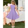 image:imageGRACE KARIN Black Girls Summer Dress Kids Formal Party Dresses Sleeveless Midi Wedding Guest Dress Size 714 YearsLight Purple