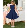 image:imageGRACE KARIN Black Girls Summer Dress Kids Formal Party Dresses Sleeveless Midi Wedding Guest Dress Size 714 YearsNavy