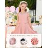 image:imageGRACE KARIN Black Girls Summer Dress Kids Formal Party Dresses Sleeveless Midi Wedding Guest Dress Size 714 YearsPink