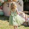 image:imageGRACE KARIN Flower Girl Dress with Big BowKids Lace Tulle Princess GownWedding Formal Birthday Party Pageant 510YSage Green
