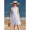 image:imageGRACE KARIN Girls Floral Summer Dress Spring Holiday Beach Party Sundress Halter Neck Tie Backless Dresses 716 YearsBlue