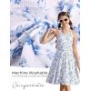 image:imageGRACE KARIN Girls Floral Summer Dress Spring Holiday Beach Party Sundress Halter Neck Tie Backless Dresses 716 YearsBlue