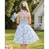 image:imageGRACE KARIN Girls Floral Summer Dress Spring Holiday Beach Party Sundress Halter Neck Tie Backless Dresses 716 YearsBlue
