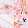image:imageGRACE KARIN Girls Floral Summer Dress Spring Holiday Beach Party Sundress Halter Neck Tie Backless Dresses 716 YearsOrange Floral