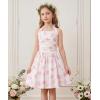 image:imageGRACE KARIN Girls Floral Summer Dress Spring Holiday Beach Party Sundress Halter Neck Tie Backless Dresses 716 YearsPink