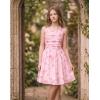 image:imageGRACE KARIN Girls Floral Summer Dress Spring Holiday Beach Party Sundress Halter Neck Tie Backless Dresses 716 YearsPink Rose Floral