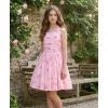 image:imageGRACE KARIN Girls Floral Summer Dress Spring Holiday Beach Party Sundress Halter Neck Tie Backless Dresses 716 YearsPink Rose Floral