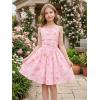 image:imageGRACE KARIN Girls Floral Summer Dress Spring Holiday Beach Party Sundress Halter Neck Tie Backless Dresses 716 YearsPink Rose Floral