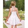 image:imageGRACE KARIN Girls Floral Summer Dress Spring Holiday Beach Party Sundress Halter Neck Tie Backless Dresses 716 YearsPurple