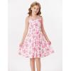 image:imageGRACE KARIN Girls Floral Summer Dress Spring Holiday Beach Party Sundress Halter Neck Tie Backless Dresses 716 YearsRose Red