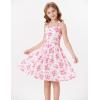 image:imageGRACE KARIN Girls Floral Summer Dress Spring Holiday Beach Party Sundress Halter Neck Tie Backless Dresses 716 YearsRose Red