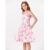 image:imageGRACE KARIN Girls Floral Summer Dress Spring Holiday Beach Party Sundress Halter Neck Tie Backless Dresses 716 YearsRose Red