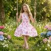 image:imageGRACE KARIN Girls Floral Summer Dress Spring Holiday Beach Party Sundress Halter Neck Tie Backless Dresses 716 YearsRose Red