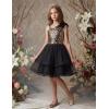 image:imageGRACE KARIN Girls Party Sequin Formal Dress 714Y Birthday Dance Graduation Sparkly Pageant Dresses Wedding Flower Girl DressBlack Gold