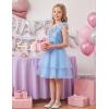 image:imageGRACE KARIN Girls Party Sequin Formal Dress 714Y Birthday Dance Graduation Sparkly Pageant Dresses Wedding Flower Girl DressLight Blue
