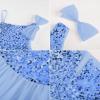 image:imageGRACE KARIN Girls Party Sequin Formal Dress 714Y Birthday Dance Graduation Sparkly Pageant Dresses Wedding Flower Girl DressLight Blue