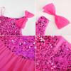 image:imageGRACE KARIN Girls Party Sequin Formal Dress 714Y Birthday Dance Graduation Sparkly Pageant Dresses Wedding Flower Girl DressRose Red