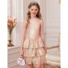 image:imageGRACE KARIN Girls Sequin Party Dress Kids Sparkly Formal Birthday Teen Special Occasion Fancy Pageant Dresses Size 614Rose Gold