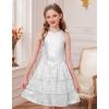 image:imageGRACE KARIN Girls Sequin Party Dress Kids Sparkly Formal Birthday Teen Special Occasion Fancy Pageant Dresses Size 614Silver White