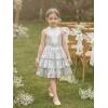 image:imageGRACE KARIN Girls Sequin Party Dress Kids Sparkly Formal Birthday Teen Special Occasion Fancy Pageant Dresses Size 614Silver White