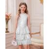 image:imageGRACE KARIN Girls Sequin Party Dress Kids Sparkly Formal Birthday Teen Special Occasion Fancy Pageant Dresses Size 614Silver White