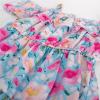 image:imageGRACE KARIN Girls Summer Dress Off Shoulder Ruffle Floral Spaghetti Strap Casual Sundress Tiered Midi DressFlowers on Blue