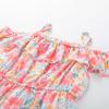 image:imageGRACE KARIN Girls Summer Dress Off Shoulder Ruffle Floral Spaghetti Strap Casual Sundress Tiered Midi DressFlowers on White