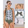 image:imageGRACE KARIN Girls Swimsuits for Teens 816 Two Piece Tankini Bathing Suit Teen Girl Swimming SuitsGreen