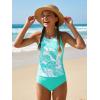 image:imageGRACE KARIN Girls Swimsuits for Teens 816 Two Piece Tankini Bathing Suit Teen Girl Swimming SuitsMint Green
