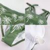 image:imageGRACE KARIN Teen Girls Swimsuits 2 Piece Tankini Set Bathing Suits for Kids 714YGreen