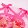 image:imageGRACE KARIN Teen Girls Swimsuits 2 Piece Tankini Set Bathing Suits for Kids 714YHot Pink