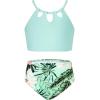 image:imageGRACE KARIN Teen Girls Swimsuits Two Piece Bikini Sets Bathing Suit Girl Swimwear Size 614Light Green