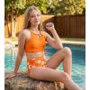 image:imageGRACE KARIN Teen Girls Swimsuits Two Piece Bikini Sets Bathing Suit Girl Swimwear Size 614Orange