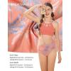 image:imageGRACE KARIN Teen Girls Swimsuits Two Piece Bikini Sets Bathing Suit Girl Swimwear Size 614Orange Pink