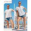 image:imageGRACE KARIN Womens Lace Short Sleeve Tops Summer Dressy Casual Cotton Blouses Flowy V Neck Dress Shirts Trendy Clothing 2026White