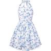 image:imageGRACE KARIN Girls Floral Summer Dress Spring Holiday Beach Party Sundress Halter Neck Tie Backless Dresses 716 YearsBlue