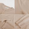 image:imageGRACE KARIN Womens Cropped Cardigan Sweaters Trendy Lightweight Shrugs Button Up Long Sleeve Knit TopsKhaki